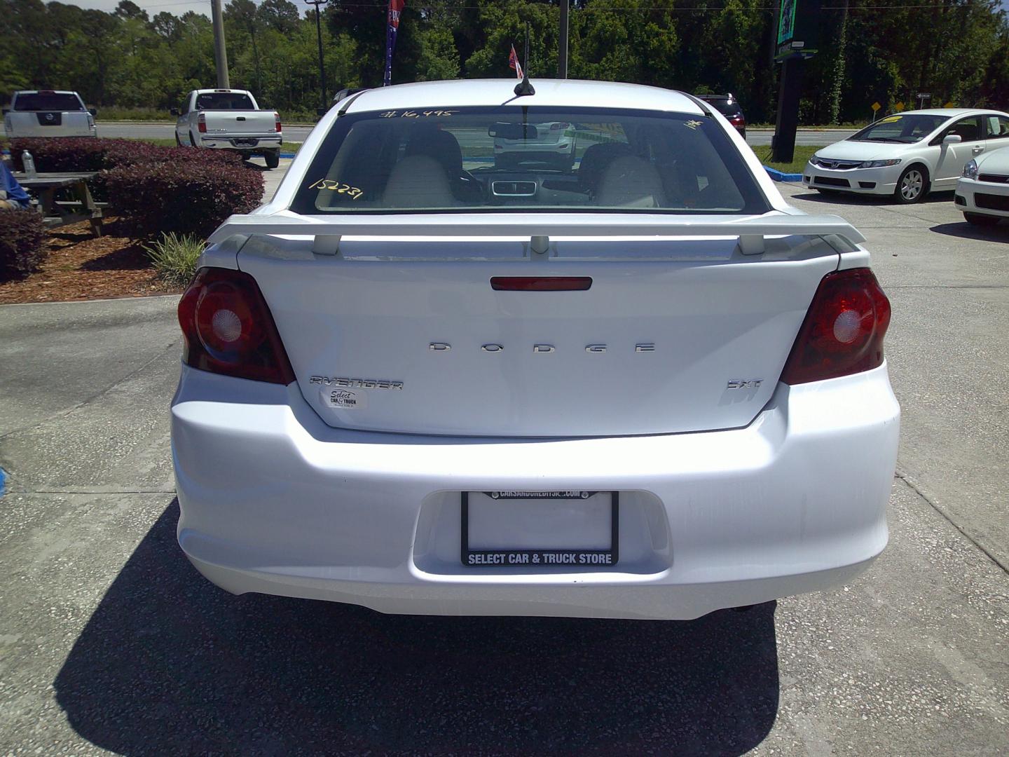 2014 WHITE DODGE AVENGER SXT (1C3CDZCB7EN) , located at 10405 Abercorn Street, Savannah, GA, 31419, (912) 921-8965, 31.988262, -81.131760 - Photo#3